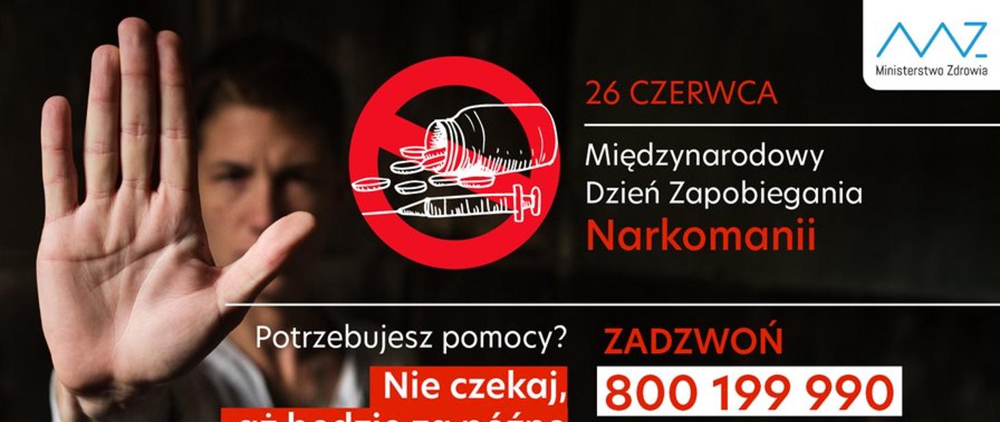26 czerwca - Międzynarodowy Dzień Zapobiegania Narkomanii