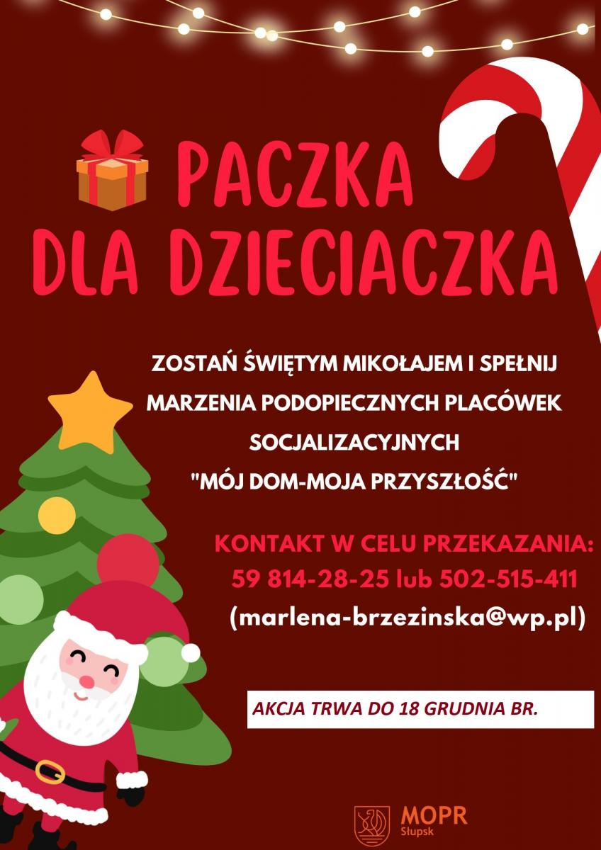 Zostań Świętym Mikołajem - podaruj paczkę dla dzieciaczka