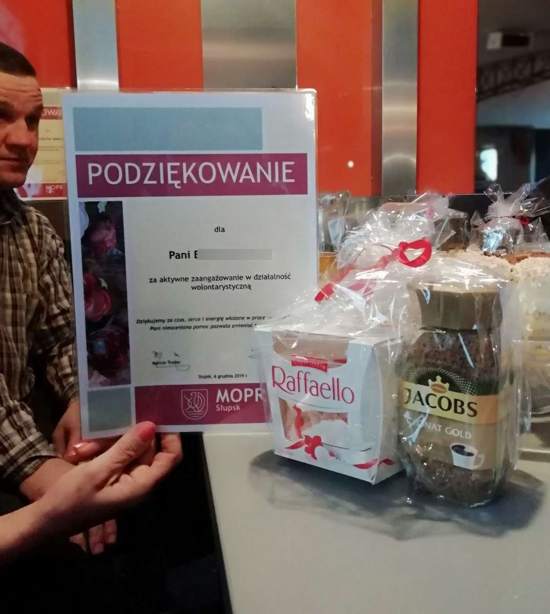 Podziękowania dla wolontariuszy