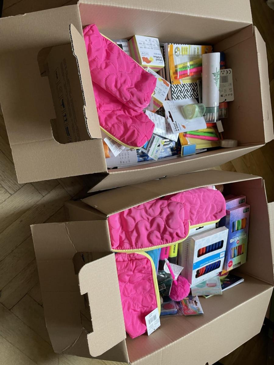 Podziękowania za zbiórkę artykułów szkolnych dla dzieci z rodzin zastępczych