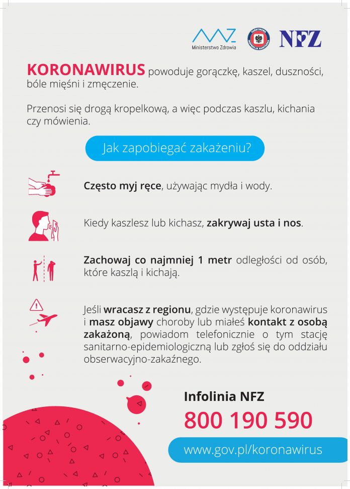 Koronawirus - aktualizacja, informacje, rozsądek
