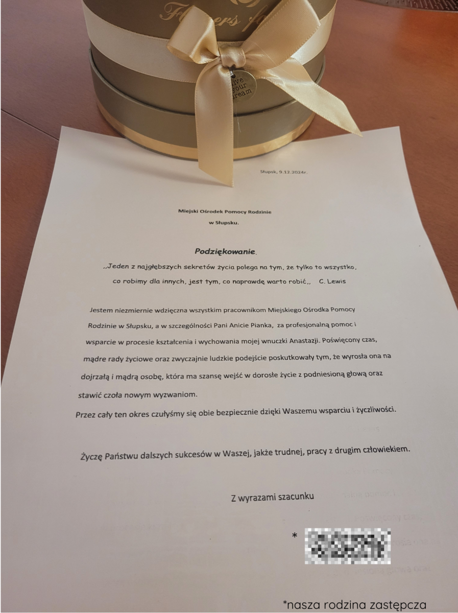 List do Anity Pianki, słowa uznania