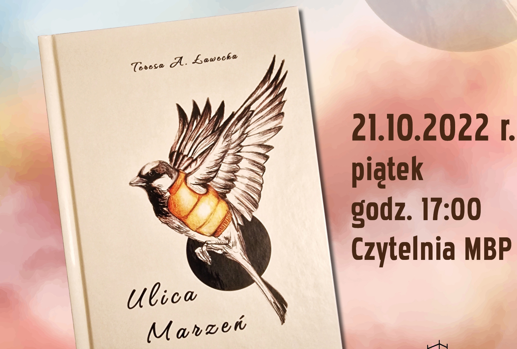 Zapraszamy na spotkanie autorskie z Teresą A. Ławecką, słupską poetką