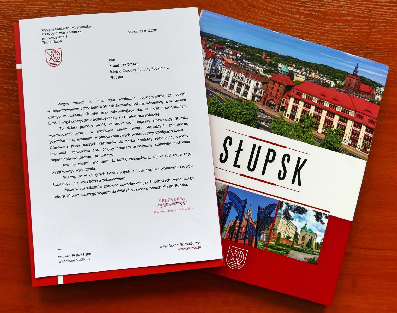 Podziękowania dla MOPR od władz miasta