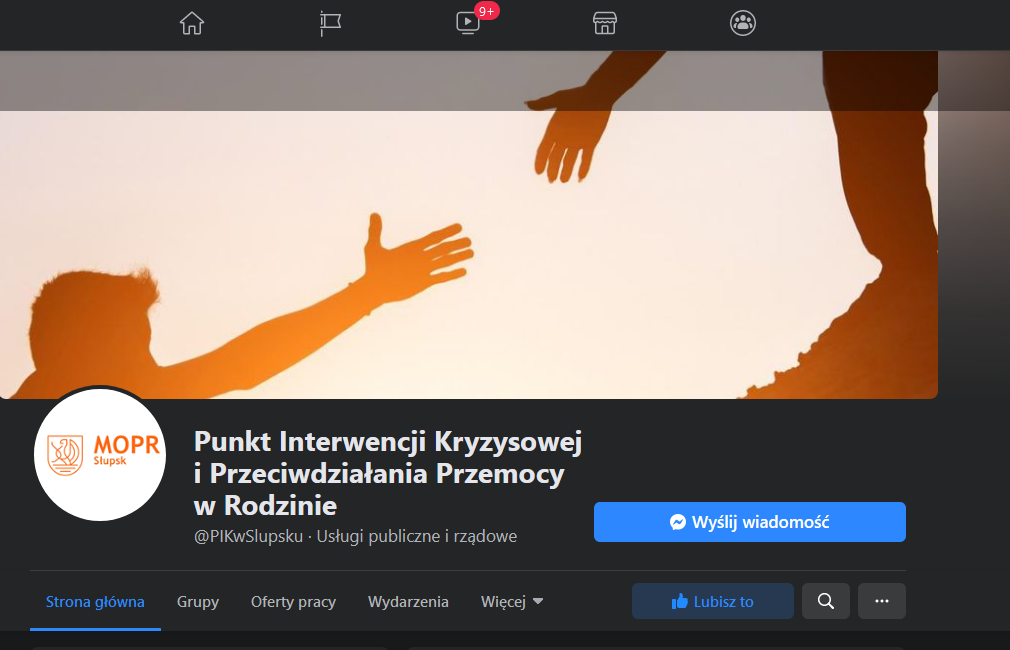 Zapraszamy do polubienia strony Punktu Interwencji Kryzysowej i Przeciwdziałania Przemocy w Rodzinie na Facebooku