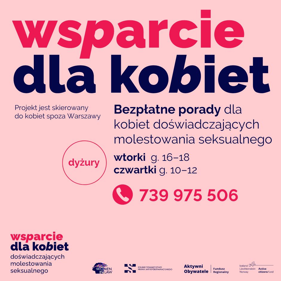 Wsparcie dla kobiet doświadczających molestowania seksualnego