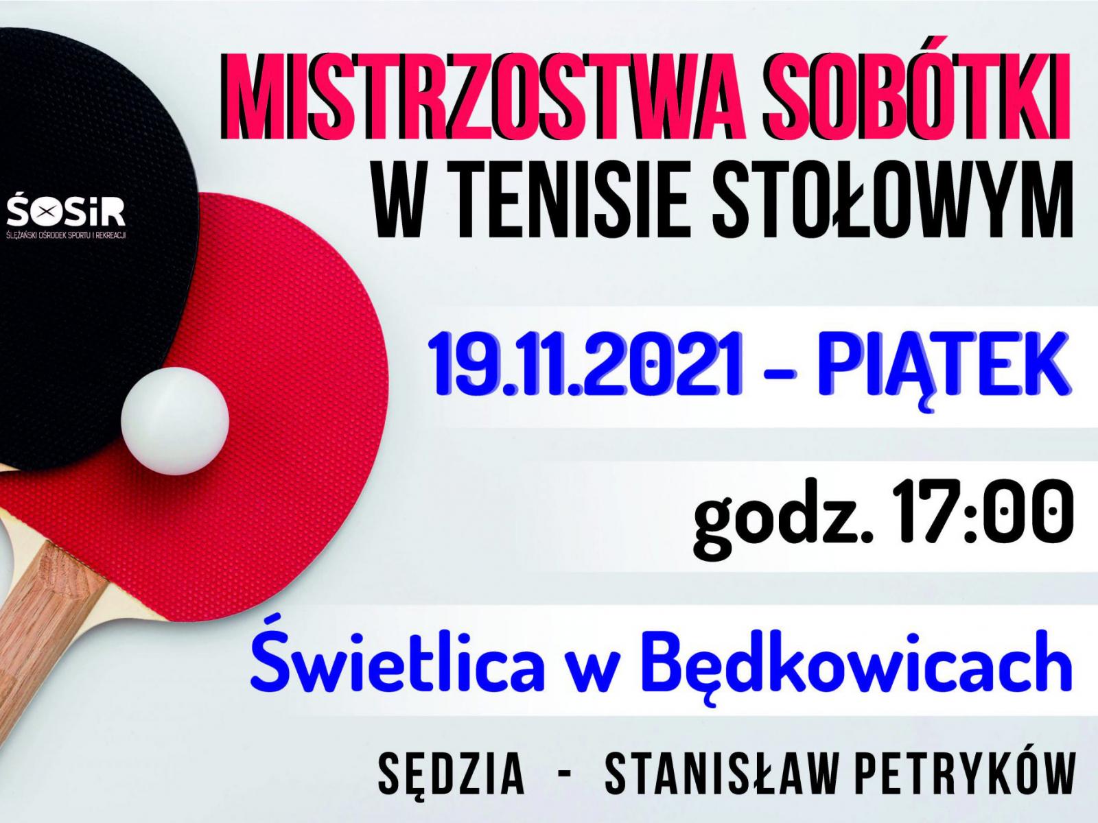 Mistrzostwa Sobótki w Tenisie Stołowym