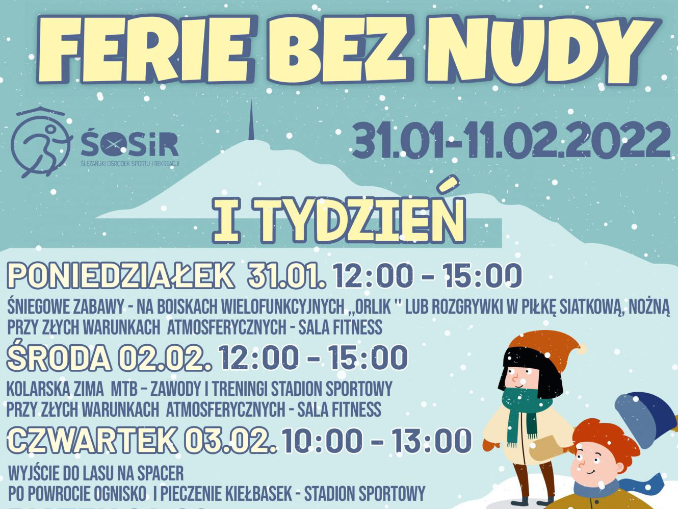 Ferie Zimowe na sportowo