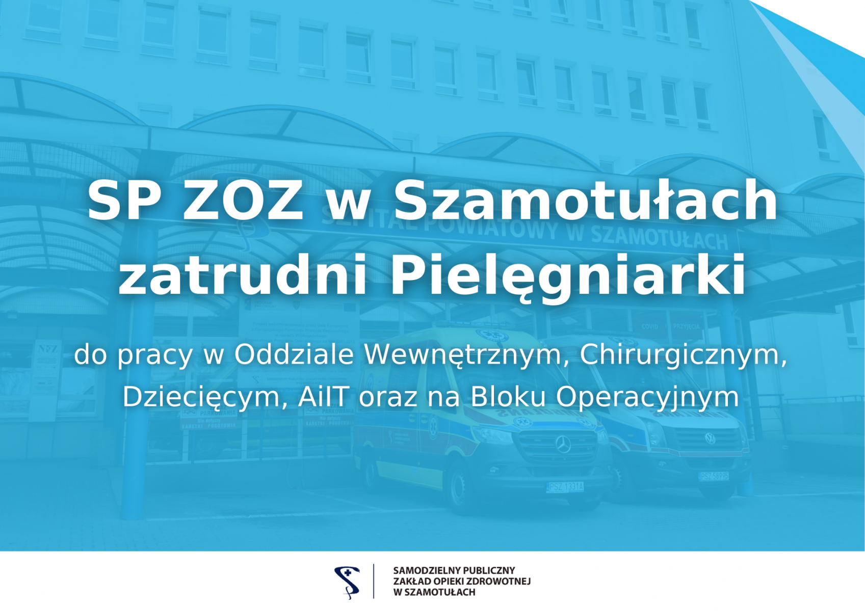 Zdjęcie: SP ZOZ w Szamotułach zatrudni Pielęgniarki
